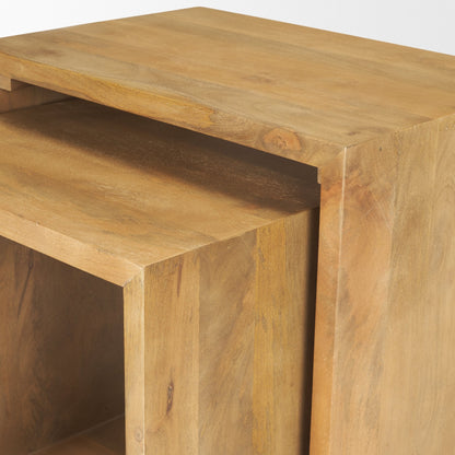 Mercana Alanna Wood Nesting Accent Table (Set of 2)