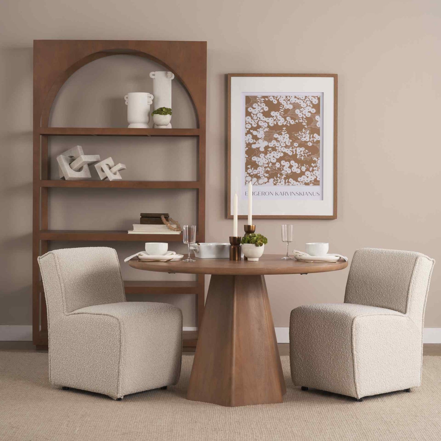 Jovani Wooden Round Dining Table