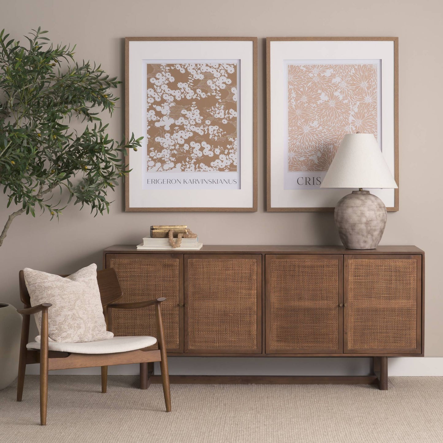 Mercana Grier Four Doors Wood Sideboard