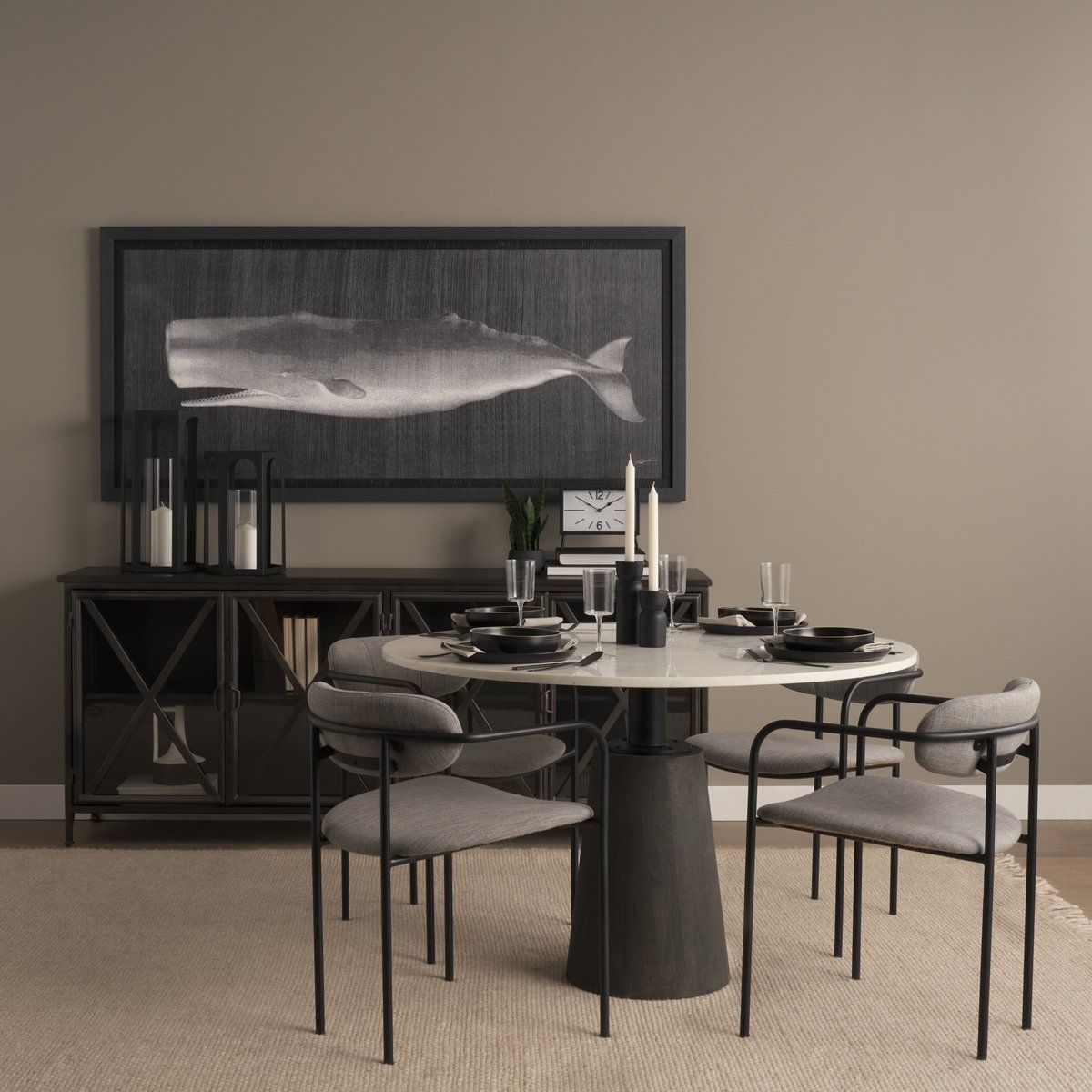Mercana Parker Leather Dining Chair Set of 2