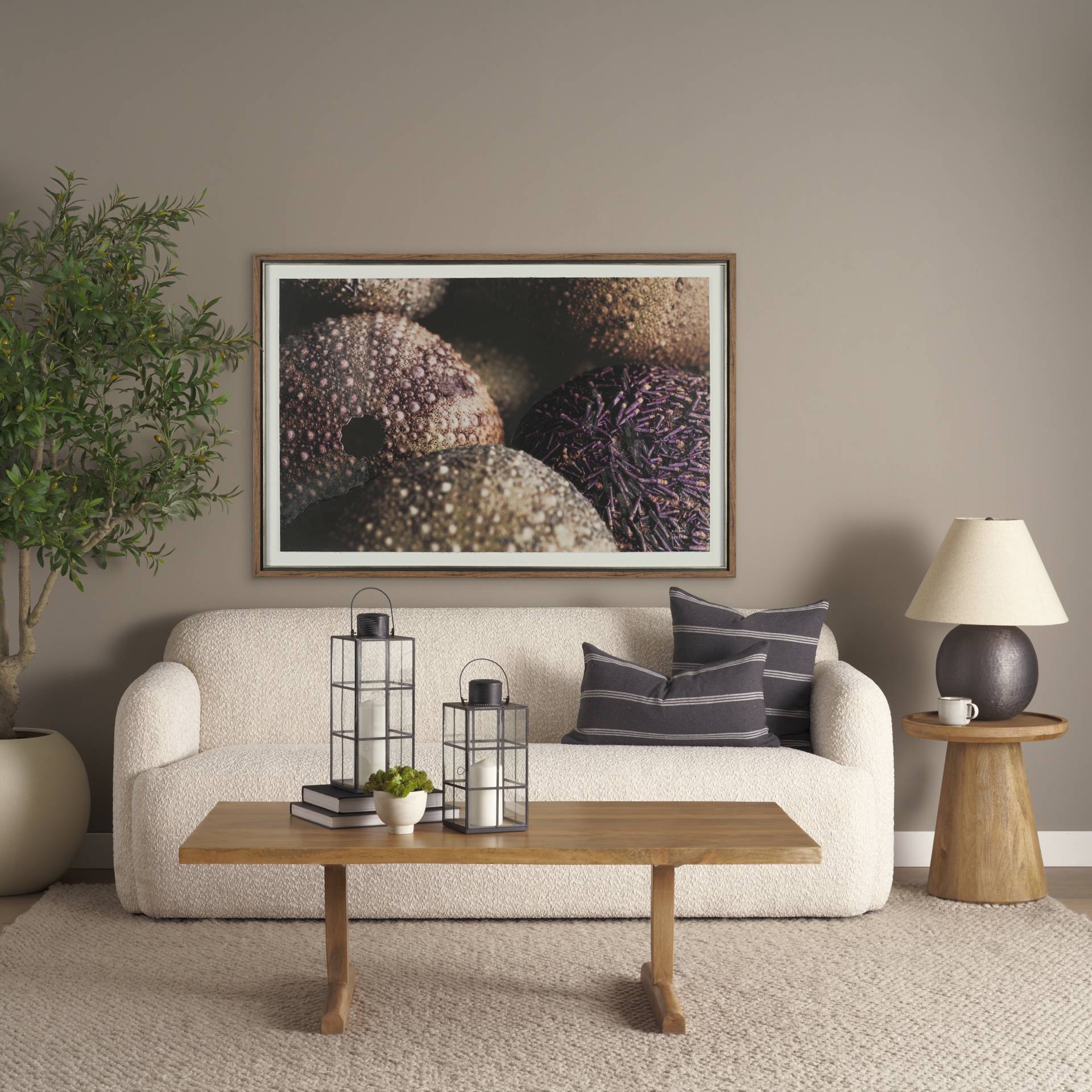 Mercana Takoda Wood Tapered Drum Accent Table
