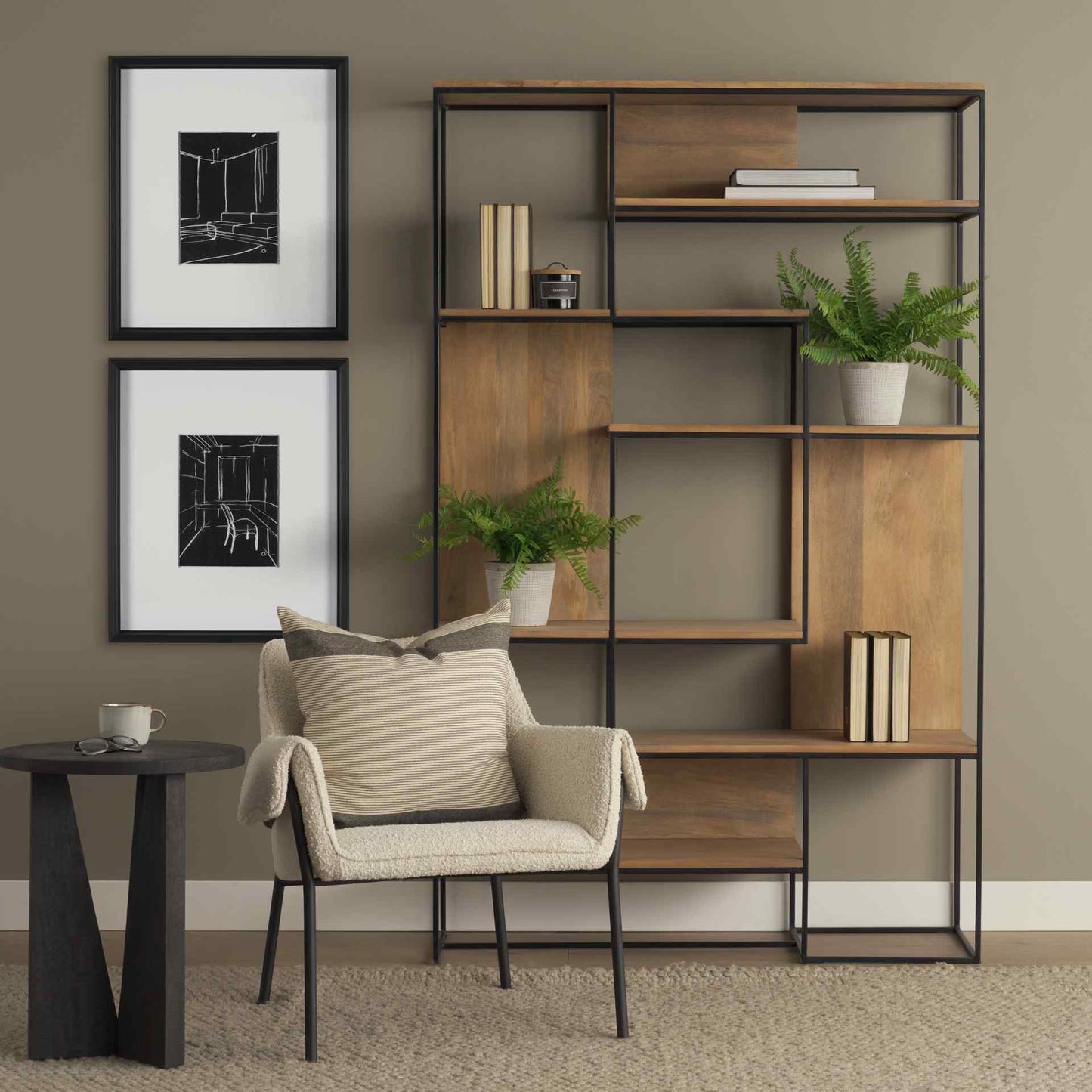 Mercana Mattius Wooden Round Accent Table