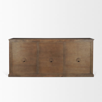 Mercana Braxton Three Drawers Wood Sideboard