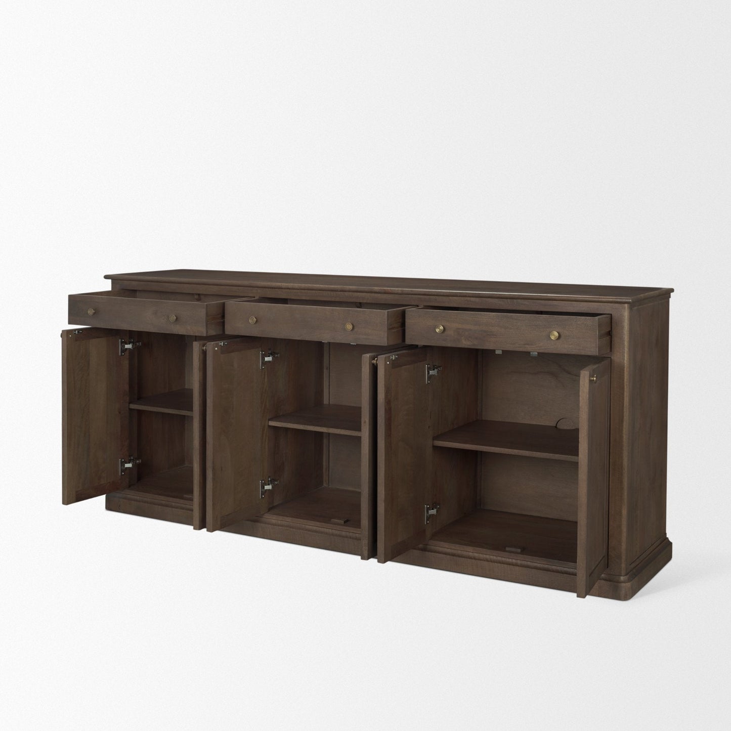Mercana Braxton Three Drawers Wood Sideboard