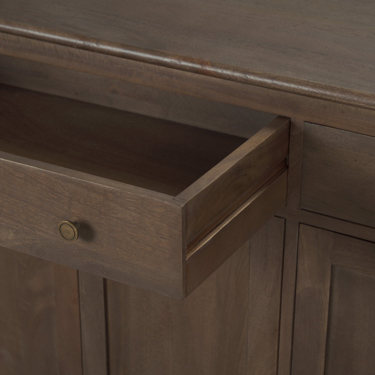 Mercana Braxton Three Drawers Wood Sideboard