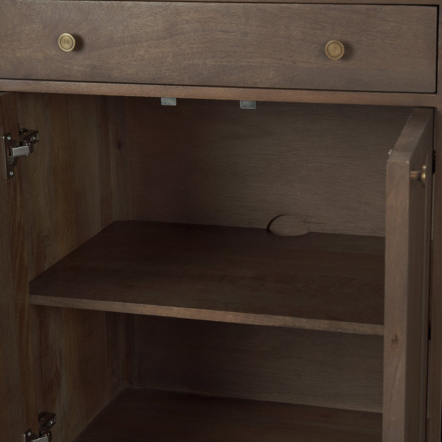 Mercana Braxton Three Drawers Wood Sideboard