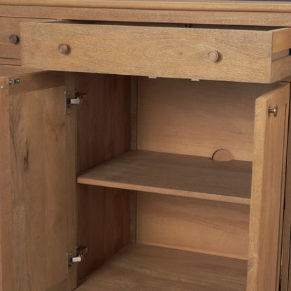 Mercana Braxton Three Drawers Wood Sideboard