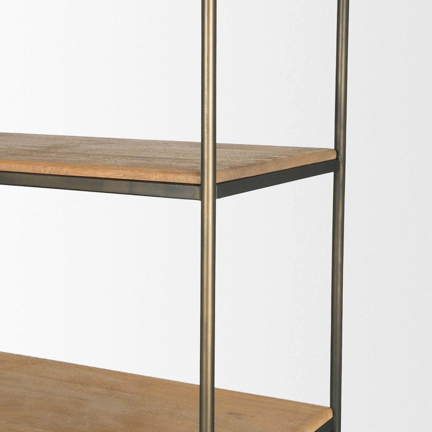 Mercana Braxton Light Brown Wood Shelving Unit