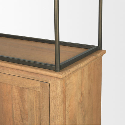 Mercana Braxton Light Brown Wood Shelving Unit