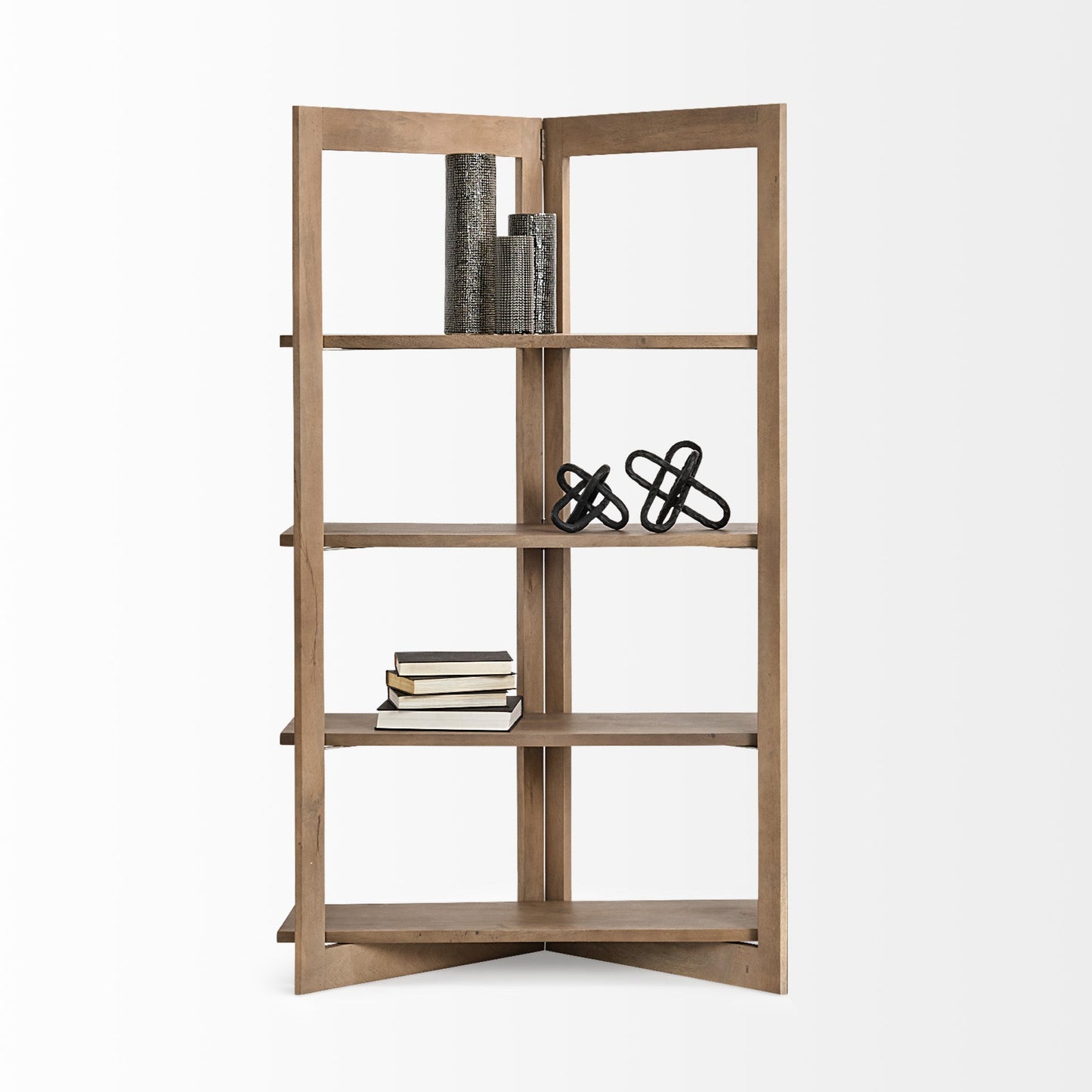Turnbull Wooden Four Shelf Shelving Unit