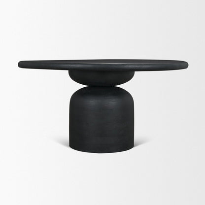 Mercana Atlas 60" Dia Pedestal Base Wooden Dining Table