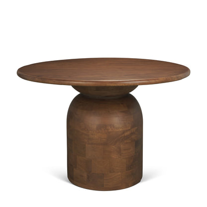 Mercana Atlas 42" Dia Pedestal Base Wooden Dining Table