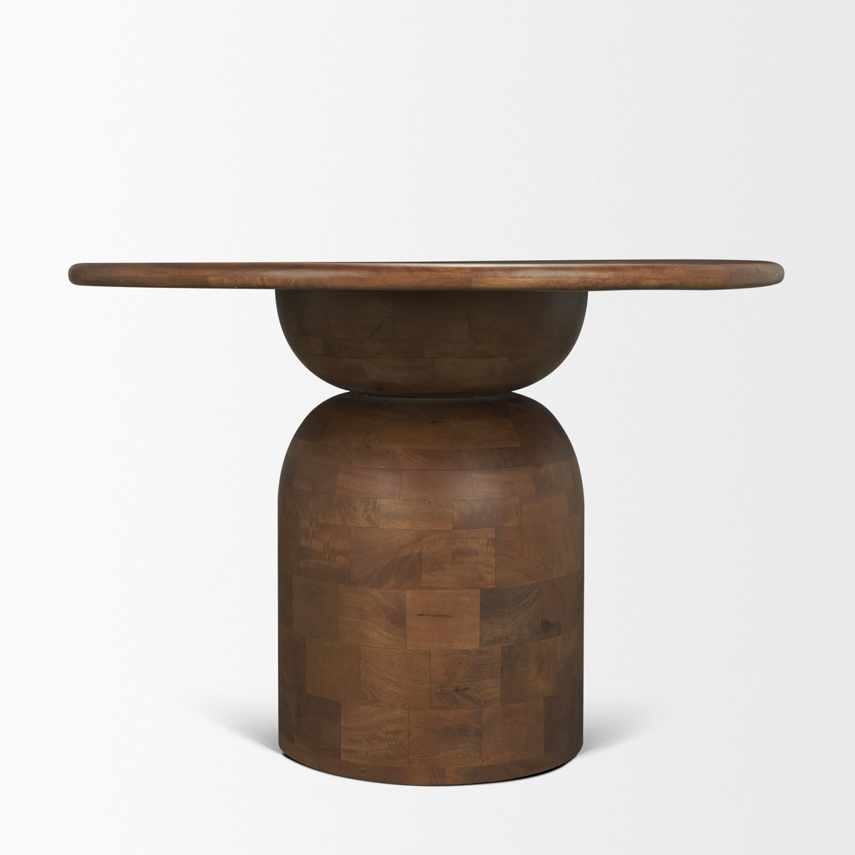 Mercana Atlas 42" Dia Pedestal Base Wooden Dining Table
