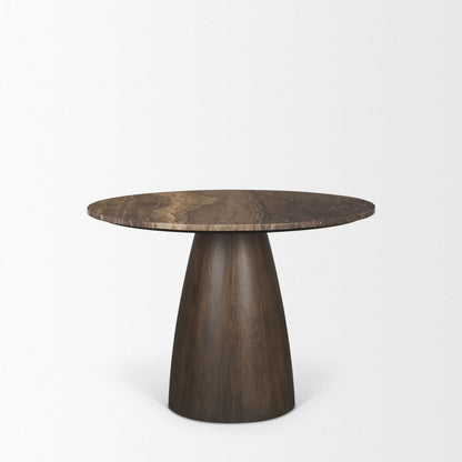 Mercana Allyson Marble Top Round Dining Table