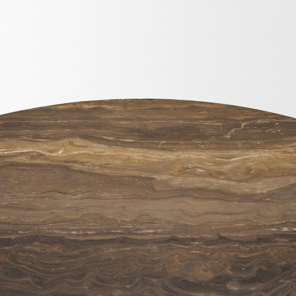 Mercana Allyson Marble Top Round Dining Table