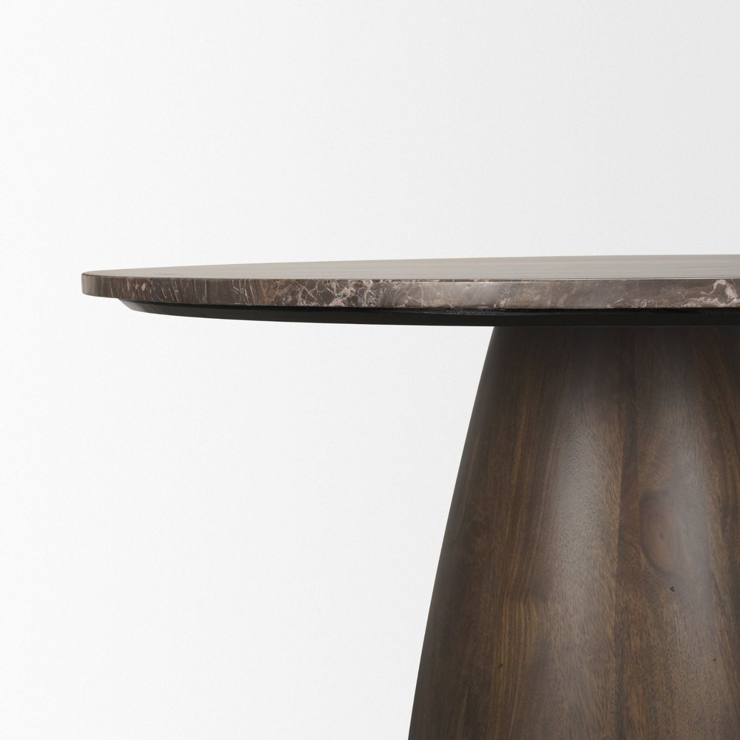 Mercana Allyson Marble Top Round Dining Table