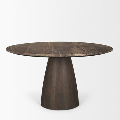 Mercana Allyson Marble Top Round Dining Table