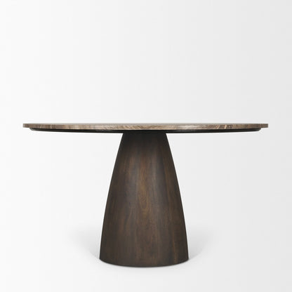 Mercana Allyson Marble Top Round Dining Table