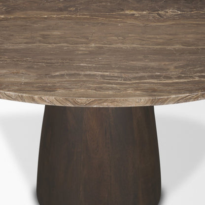 Mercana Allyson Marble Top Round Dining Table