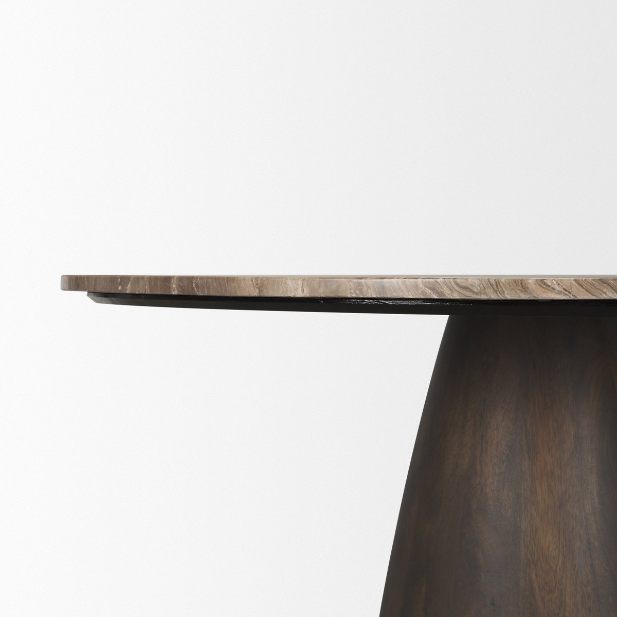 Mercana Allyson Marble Top Round Dining Table
