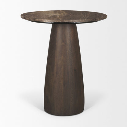 Mercana Allyson Marble Top Round Bistro Table