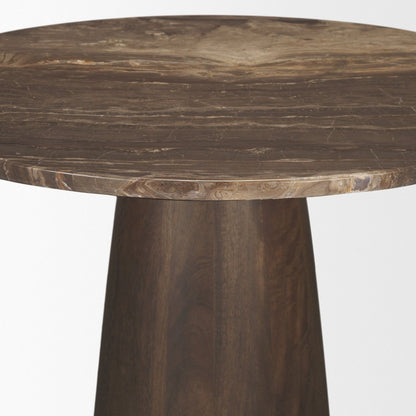 Mercana Allyson Marble Top Round Bistro Table