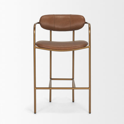Mercana Parker Leather Seat Counter Stool 2PC