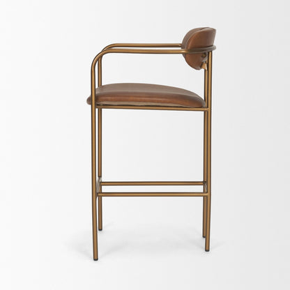 Mercana Parker Leather Seat Counter Stool 2PC