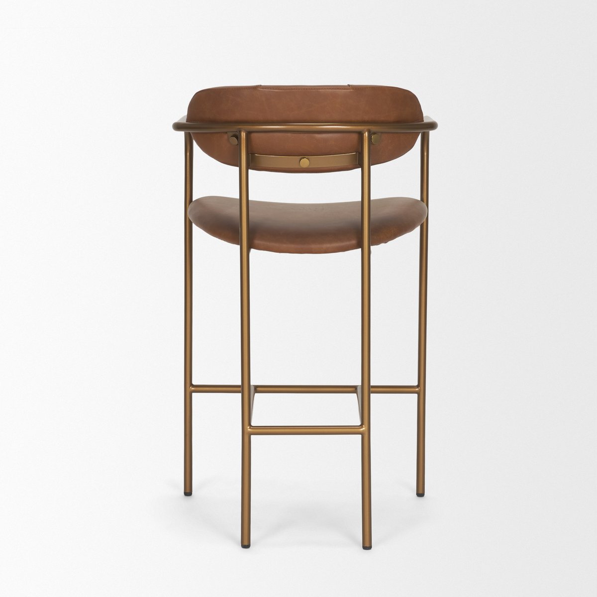 Mercana Parker Leather Seat Counter Stool 2PC