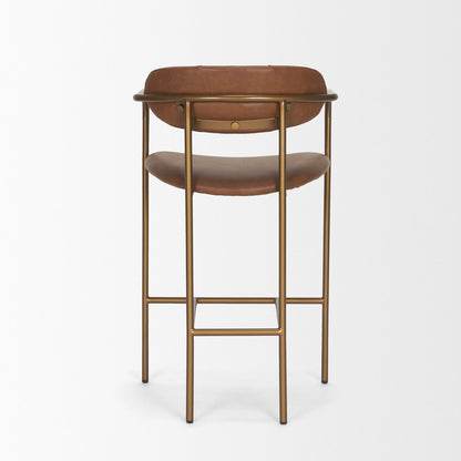 Mercana Parker Leather Seat Counter Stool 2PC