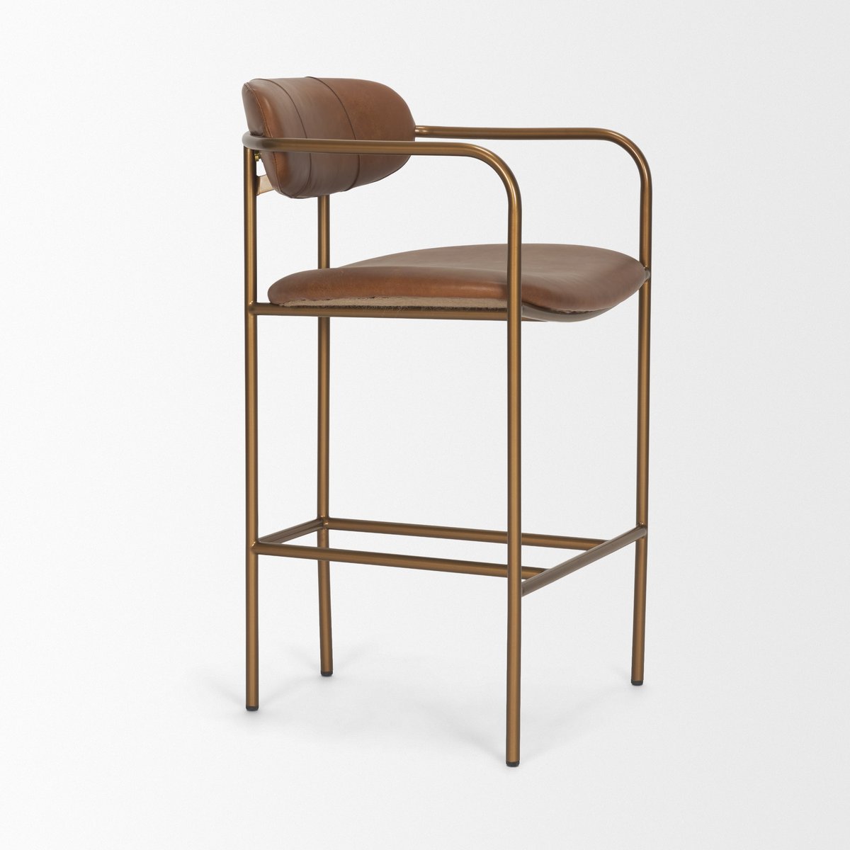 Mercana Parker Leather Seat Counter Stool 2PC