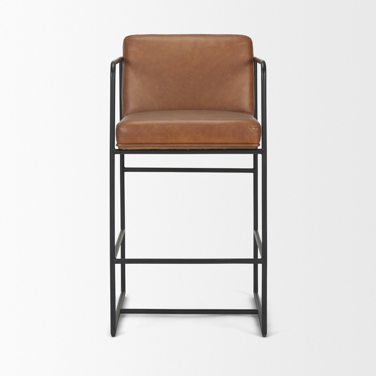 Mercana Stamford Leather Seat Counter Stool 2PC