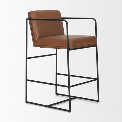 Mercana Stamford Leather Seat Counter Stool 2PC