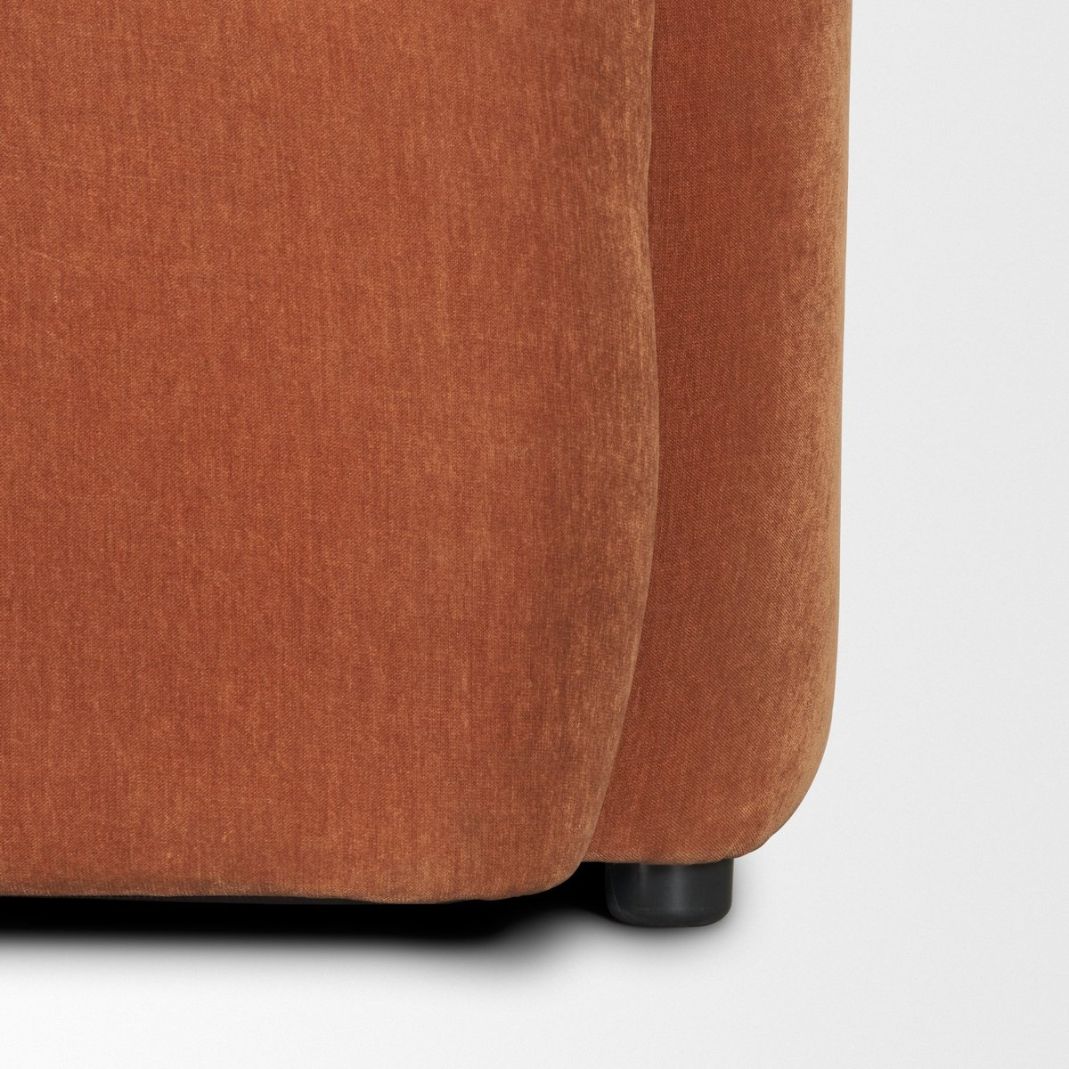 Mercana Saga Textured Fabric Three Seater Sofa