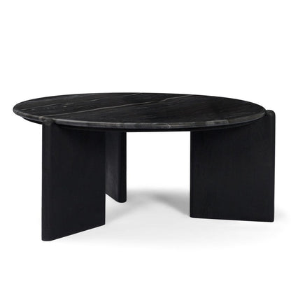 Mercana Rumer Marble Top Round Coffee Table