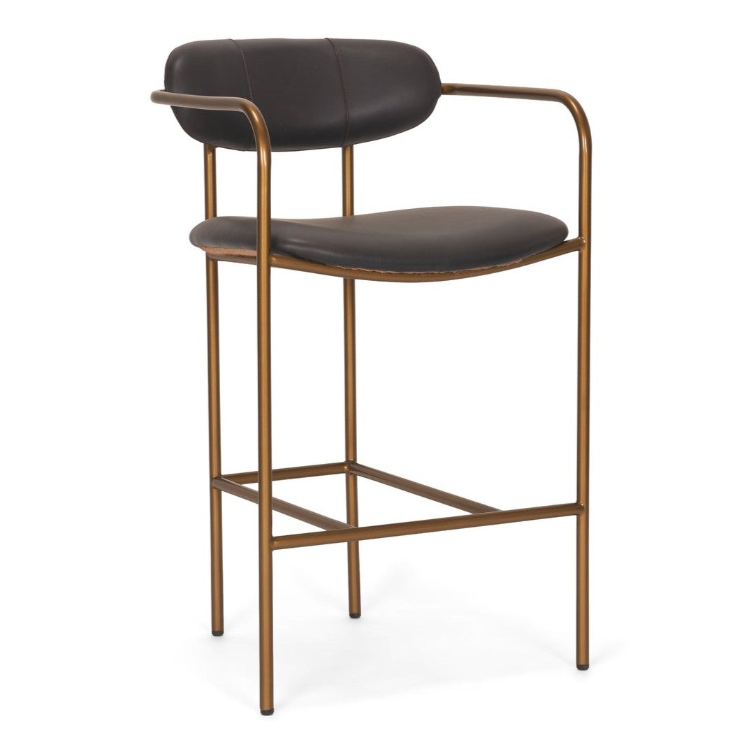 Mercana Parker Leather Seat Counter Stool 2PC