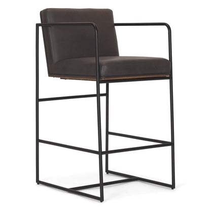 Mercana Stamford Leather Seat Counter Stool 2PC
