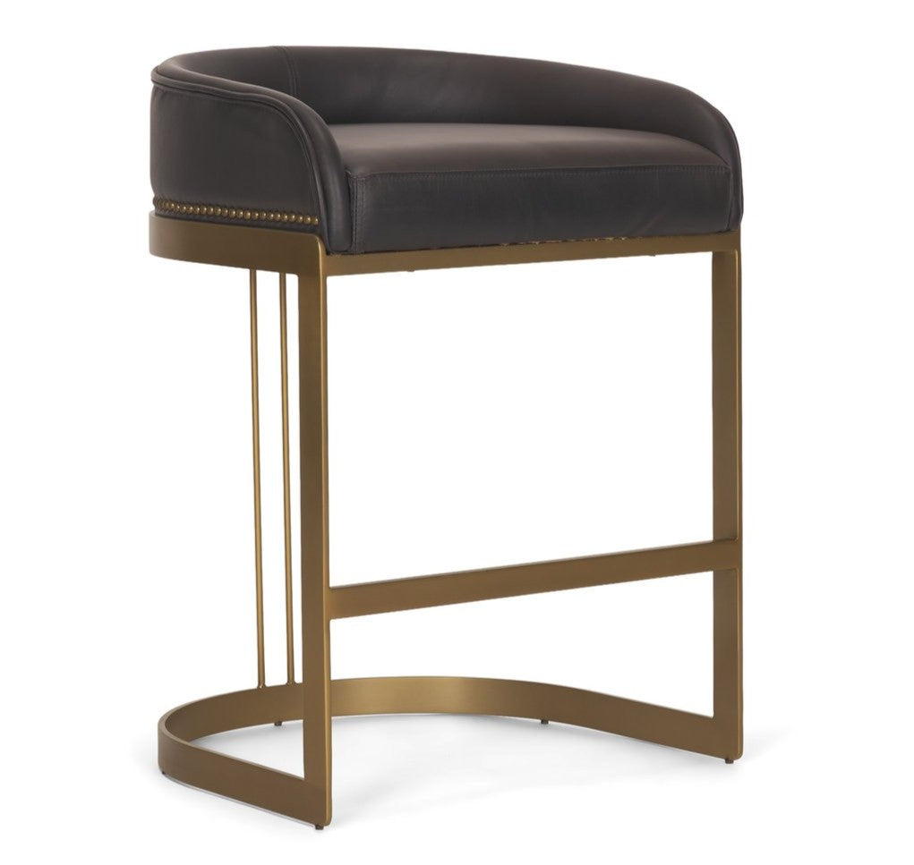 Mercana Hollyfield Leather Seat Counter Stool