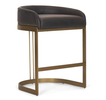 Mercana Hollyfield Leather Seat Counter Stool