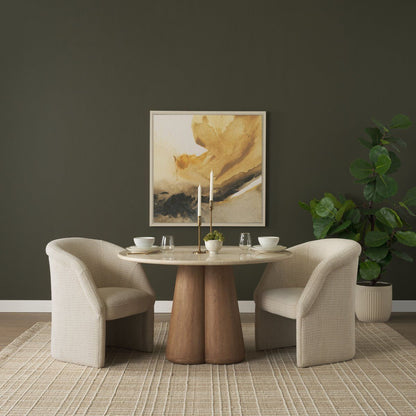 Mercana Marilyn Marble Top Round Dining Table