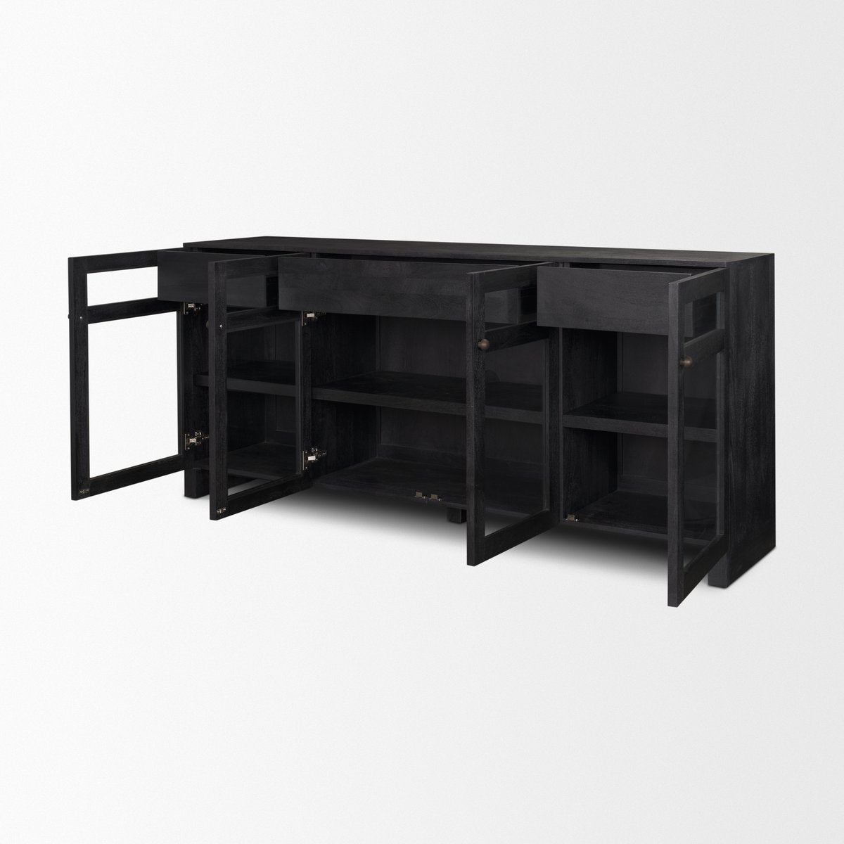 Mercana Suri Three Drawers Wood Sideboard