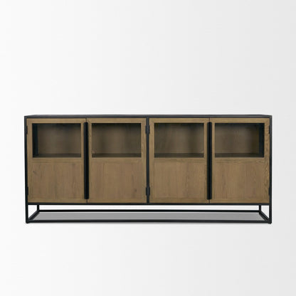 Mercana Sloan Four Doors Wood Sideboard