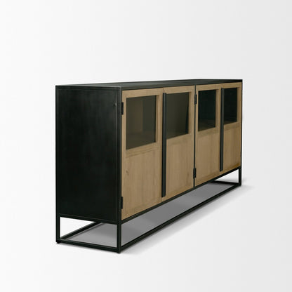 Mercana Sloan Four Doors Wood Sideboard