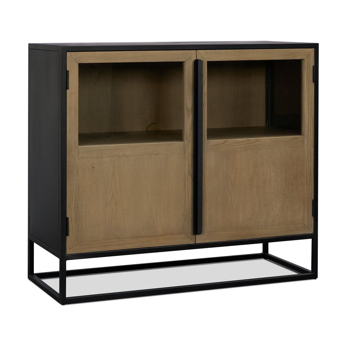 Mercana Sloan Two Doors Wood Accent Cabinet