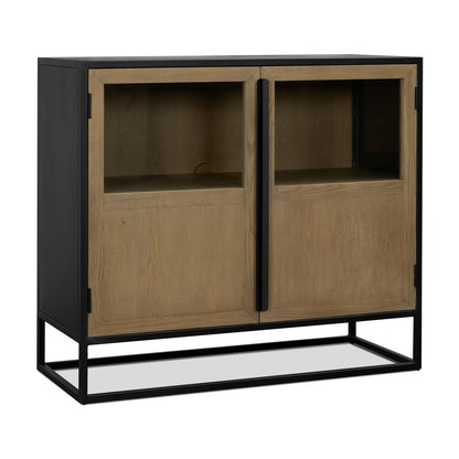 Mercana Sloan Two Doors Wood Accent Cabinet