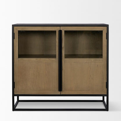 Mercana Sloan Two Doors Wood Accent Cabinet