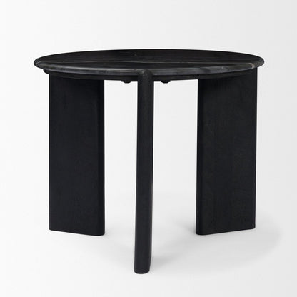 Mercana Rumer Marble Top Round Side Table
