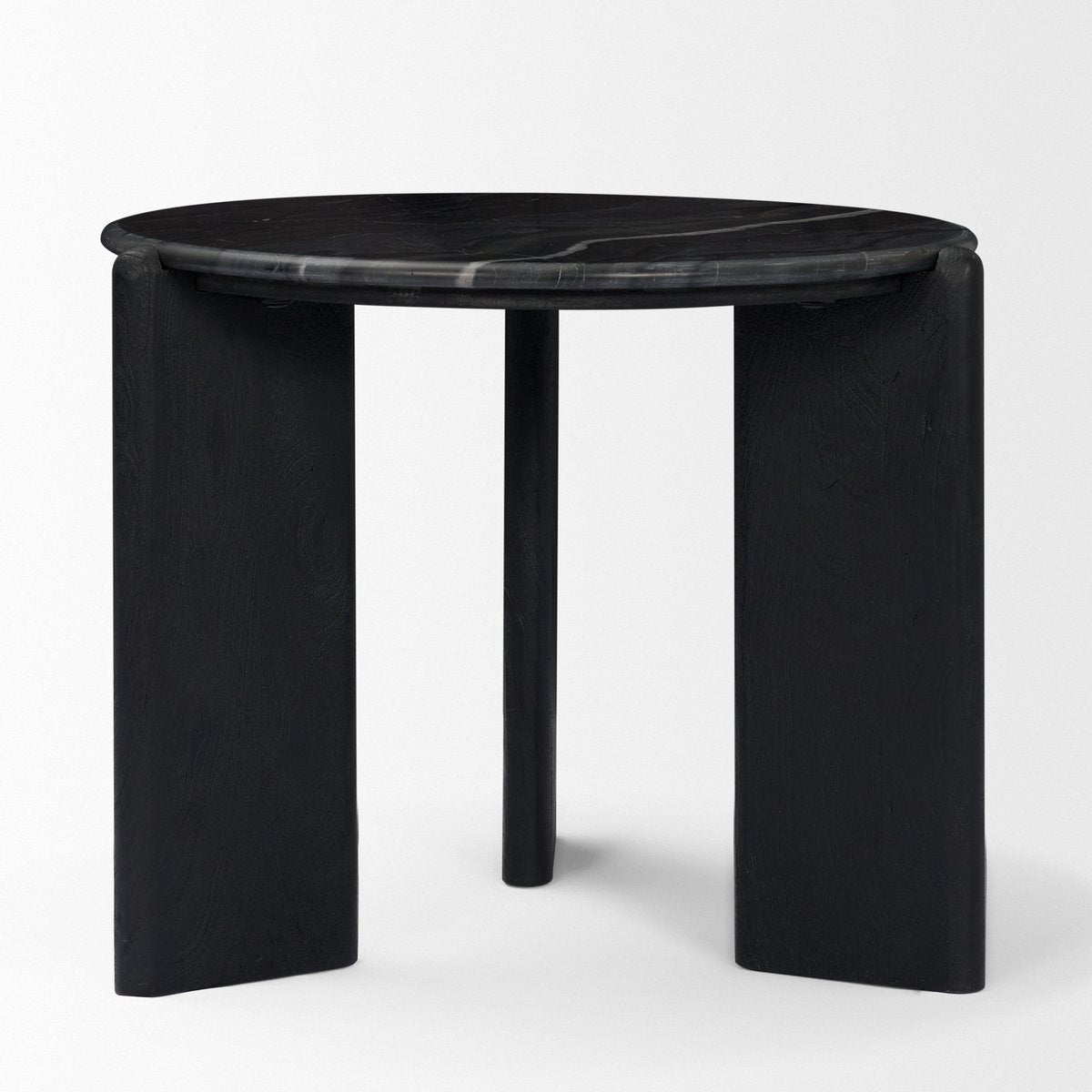 Mercana Rumer Marble Top Round Side Table