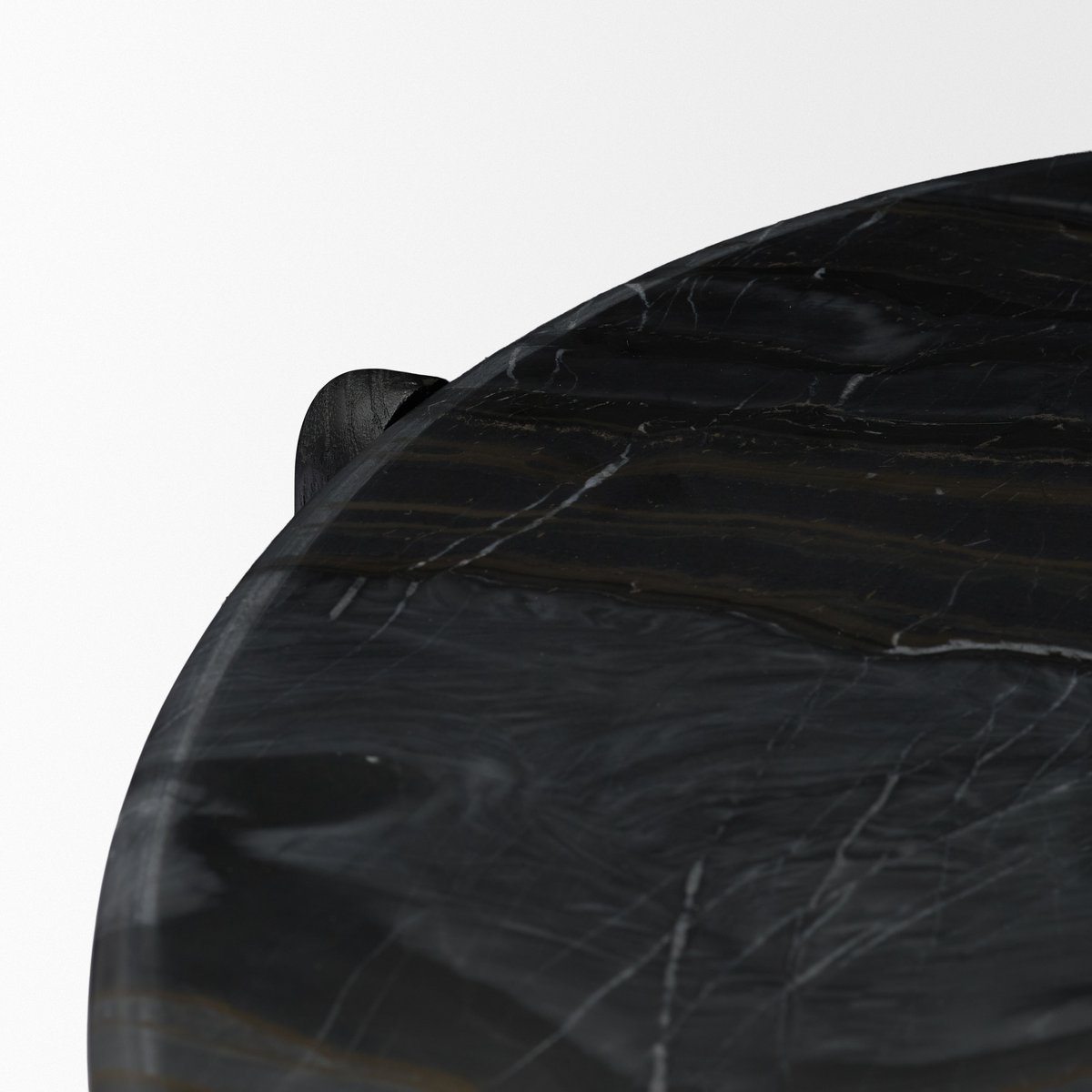 Mercana Rumer Marble Top Round Side Table