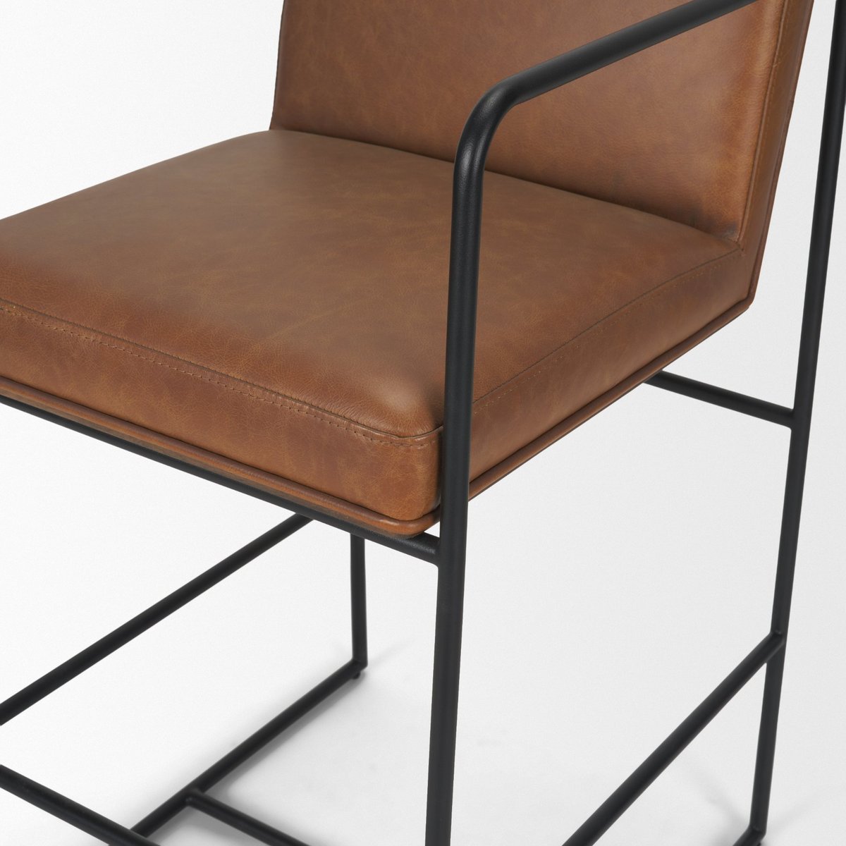 Mercana Stamford Leather Seat Counter Stool 2PC